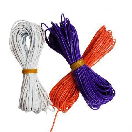 مجموعه 6 عددی سیم افشان سایز AWG-26A قرمز - 10 متری مجموعه 6 عددی سیم افشان سایز AWG-26A قرمز - 10 متری