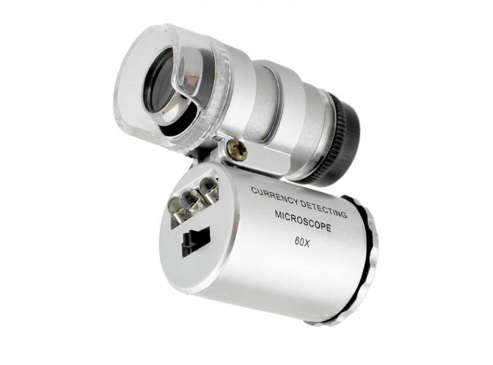 ذره بین میکروسکوپی 60x چراغدار