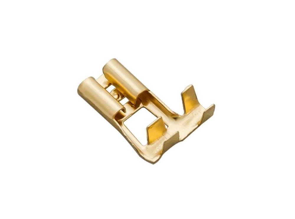 سرسیم کولری پرچمی برنجی مادگی سایز 6.3 بسته250 تایی