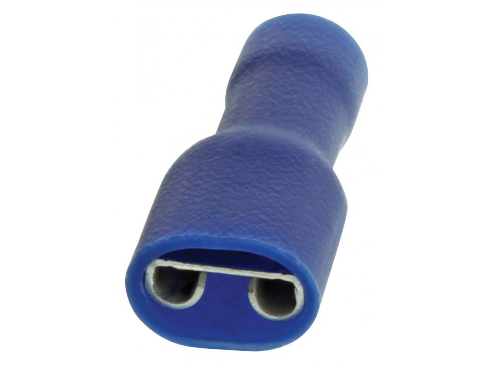 سرسیم کولری تمام روکش مادگی آبی سایز 6.3 مدل FDFD2-250 بسته100 تایی