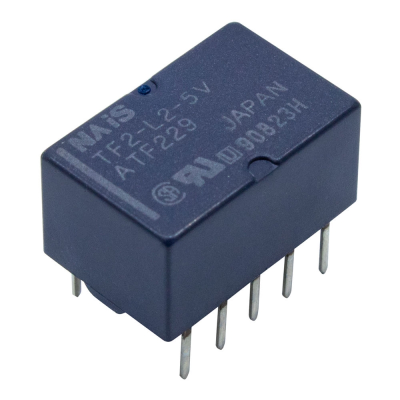 مجموعه 7 عددی رله 5V مینیاتوری 10 پایه ژاپنی مارک NAIS کد TF2-L2