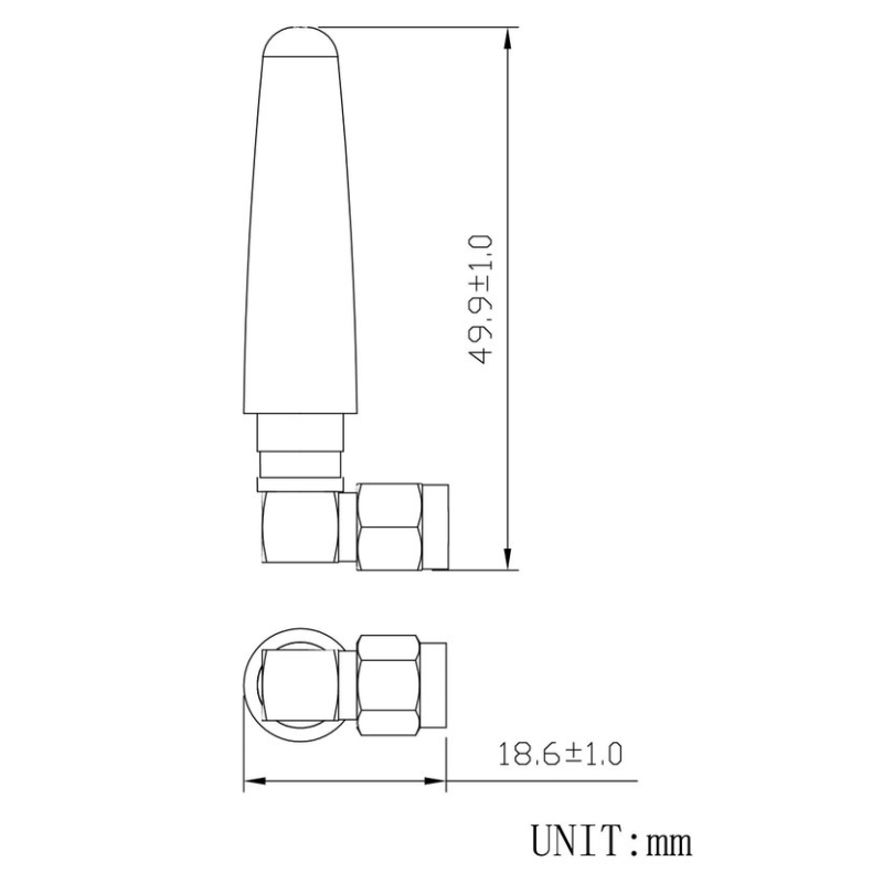 مجموعه 7 عددی آنتن GSM/GPRS رایت 5CM با گین 3dB و باند 433/470MHZ