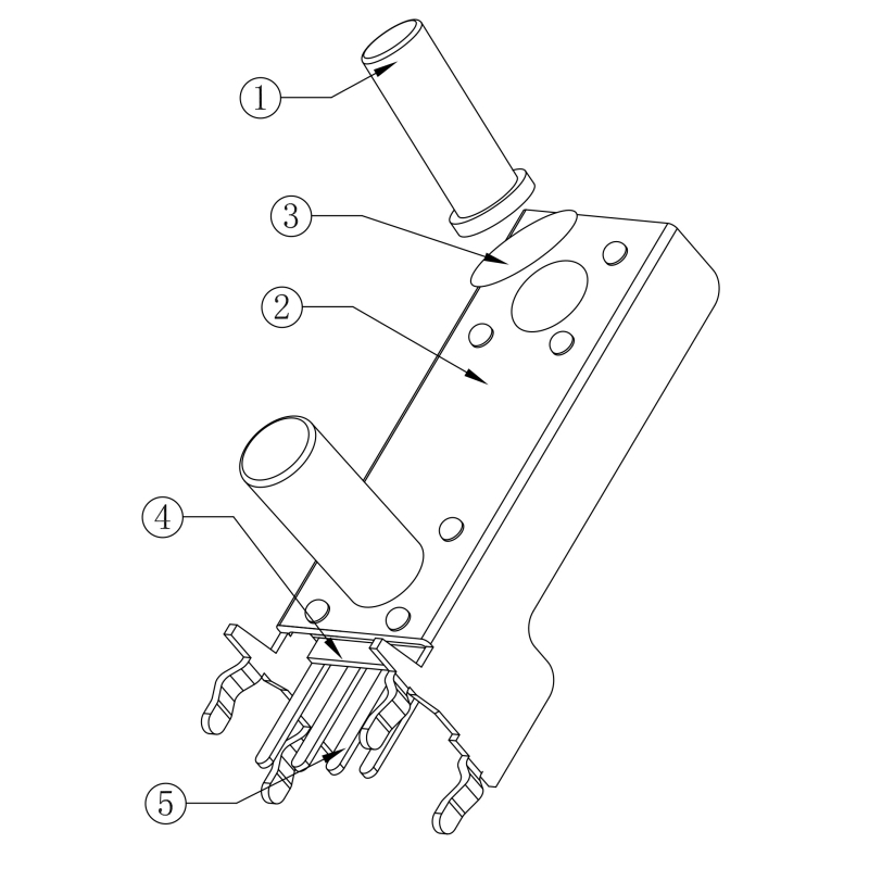 مجموعه 72 عددی تک سوئیچ دوبل چهار پایه رایت هولدر دار مدل SH-06G-04