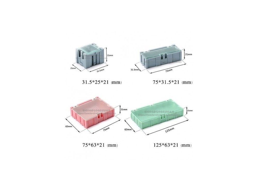 جعبه قطعات 75x31.5x21 SMD صورتی