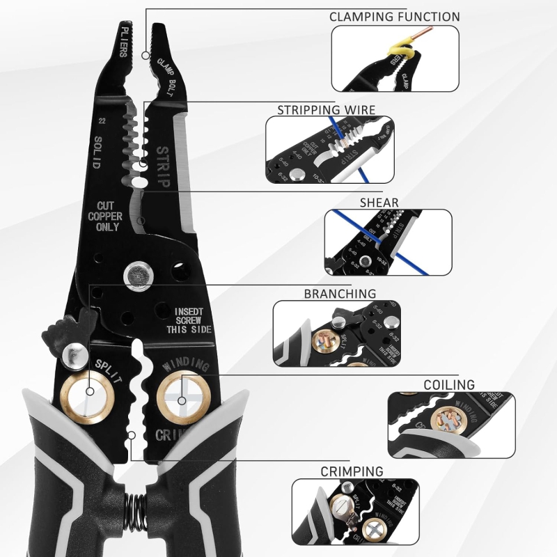 سیم لخت کن حرفه ای چندکاره 8 اینچ سیم لخت کن حرفه ای چندکاره 8 اینچ