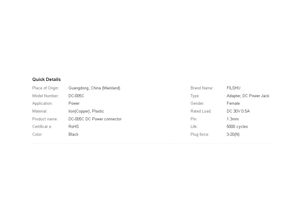 مجموعه 85 عددی جک آداپتور مدل DC-005C