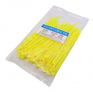 مجموعه 9 عددی بست کمری زرد 3x100mm بسته100 تایی