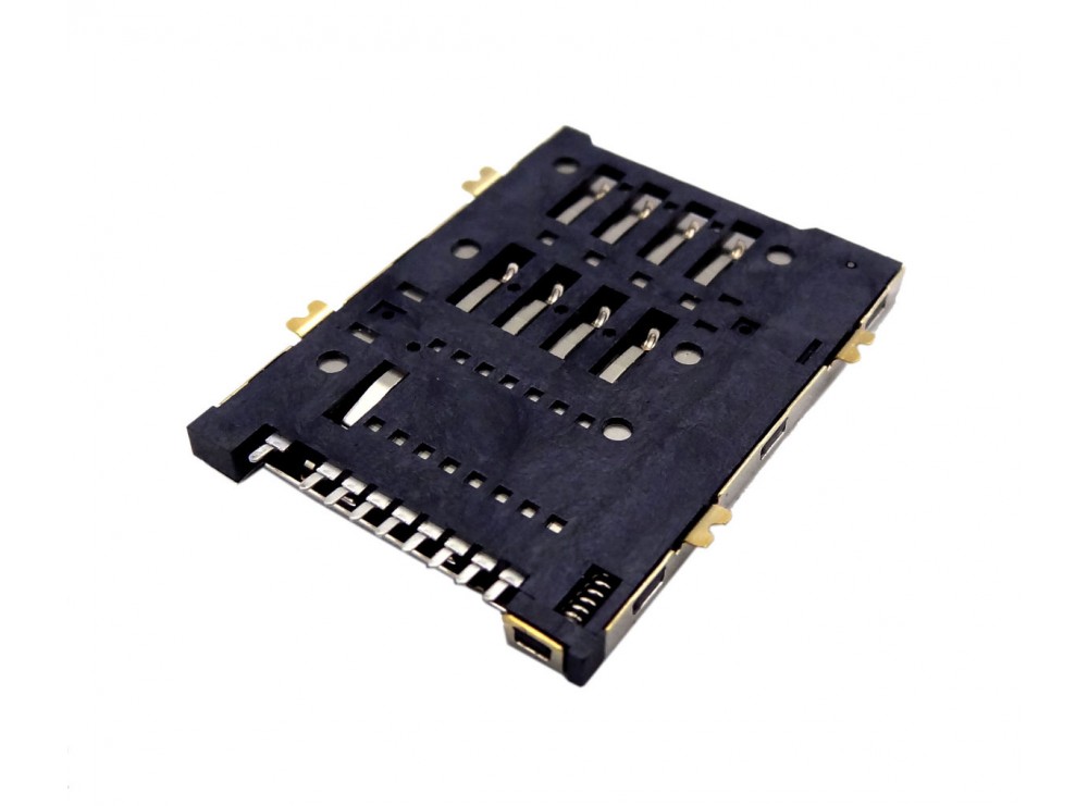 مجموعه 9 عددی سوکت سیم کارت اتوماتیک 9 پین Simcard Socket