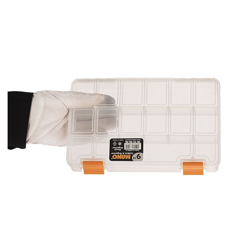 جعبه قطعات اورگانایزر 9 اینچ مانو کد S-ORG9