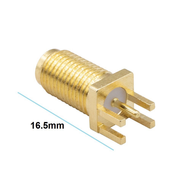 مجموعه 9 عددی کانکتور SMA-PCB نری بلند 16.5mm