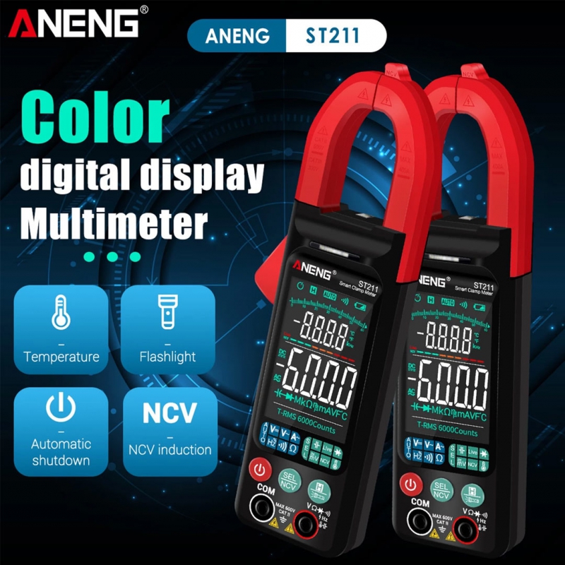 کلمپ متر دیجیتالی AC ـ 400 آمپر ANENG مدل ST211