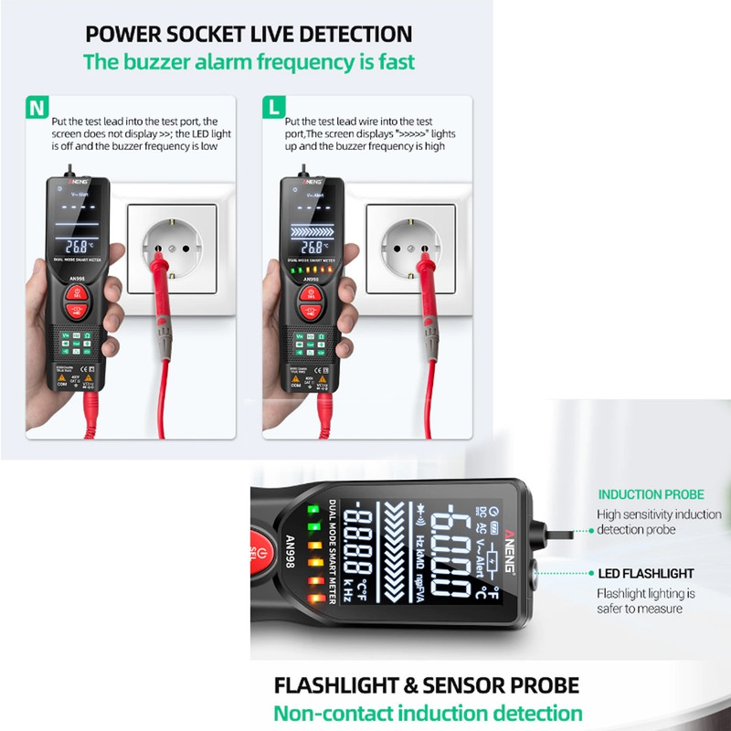 مولتی متر دیجیتالی ANENG مدل AN998