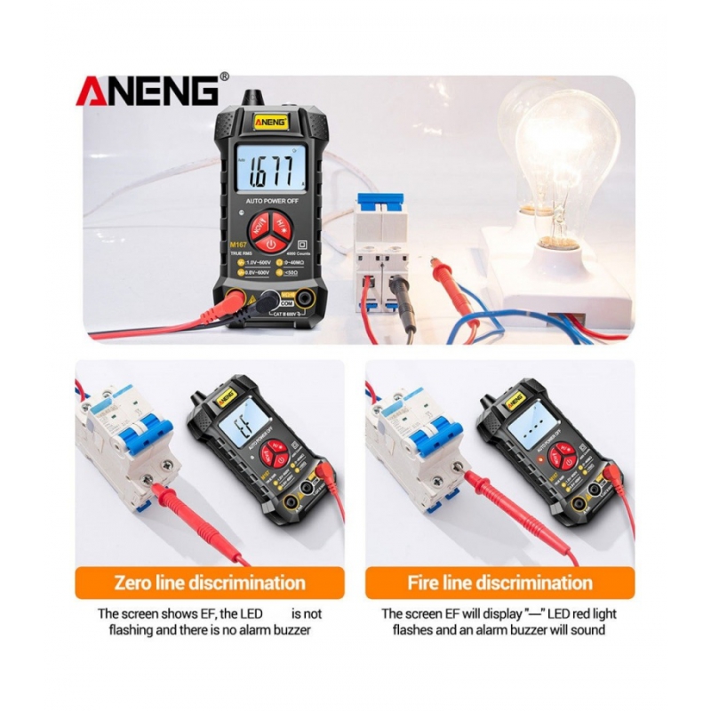 مولتی متر دیجیتالی ANENG مدل M167