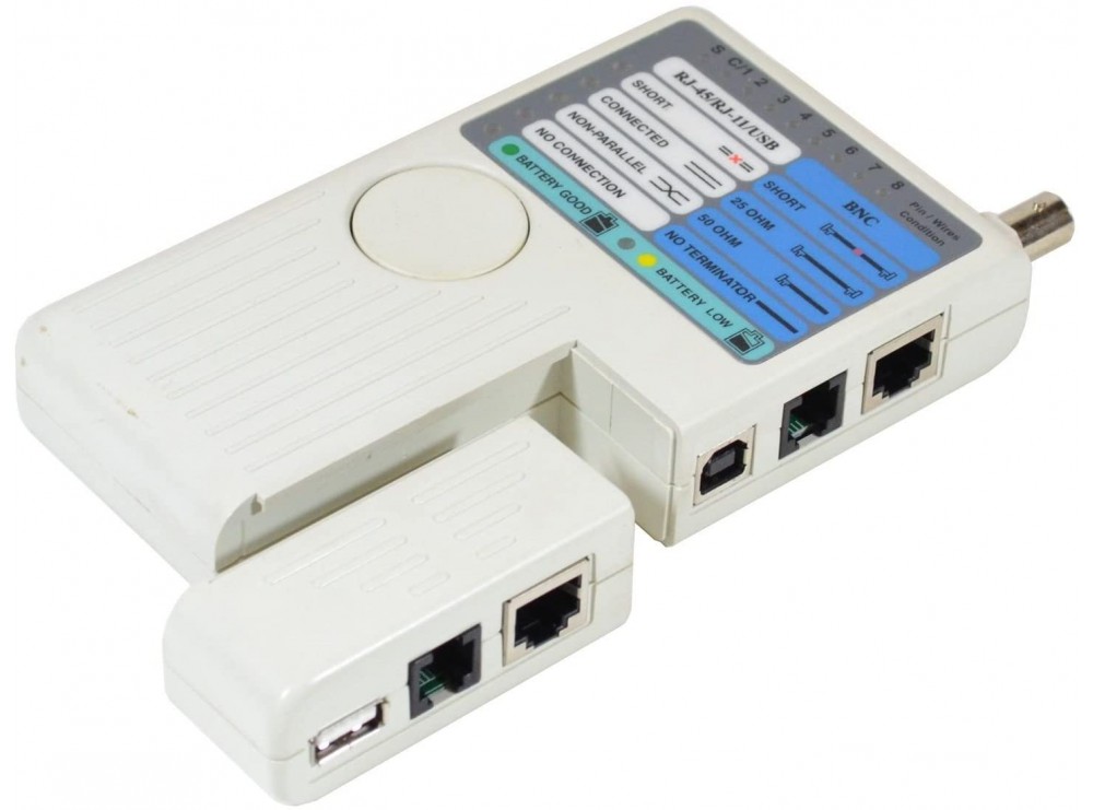 تستر کابل BNC-RJ45-RJ11-USB مدل TS-405 تستر کابل BNC-RJ45-RJ11-USB مدل TS-405