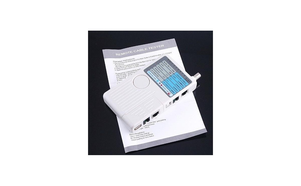 تستر کابل BNC-RJ45-RJ11-USB مدل TS-405 تستر کابل BNC-RJ45-RJ11-USB مدل TS-405