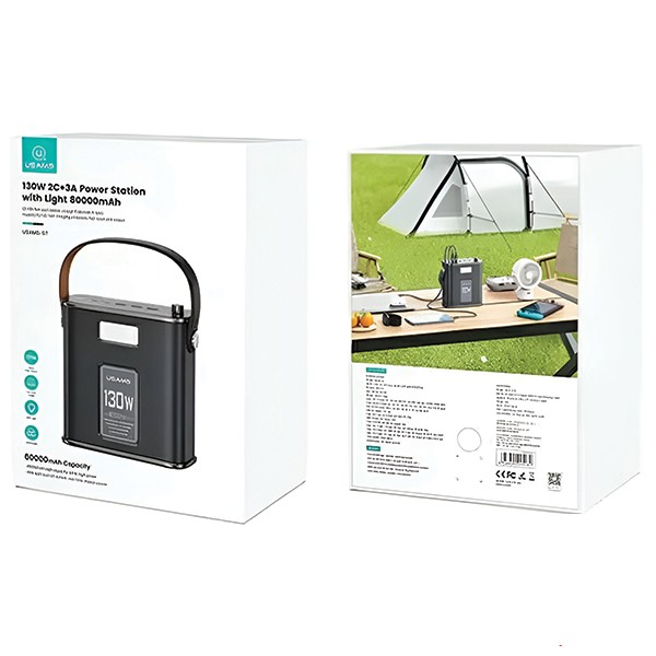 پاوربانک یوسمز مدل CD196 ظرفیت 80000 میلی آمپر ساعت