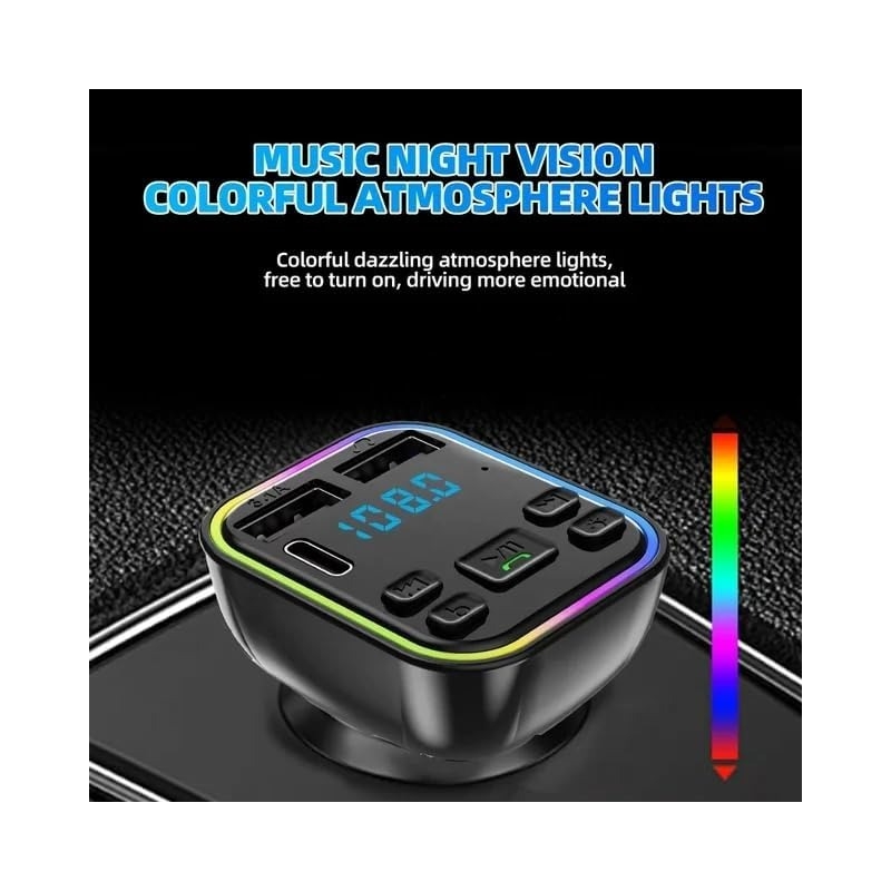 FM پلیر بلوتوثی و شارژر فندکی خودرو فست شارژ PD مدل G38