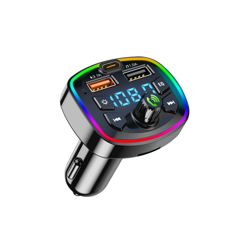 FM پلیر بلوتوثی و شارژر فندکی خودرو PD مدل Q7