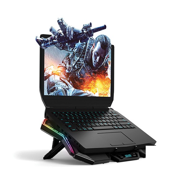 پایه خنک کننده لپ تاپ کول کلد مدل K40 RGB پایه خنک کننده لپ تاپ کول کلد مدل K40 RGB