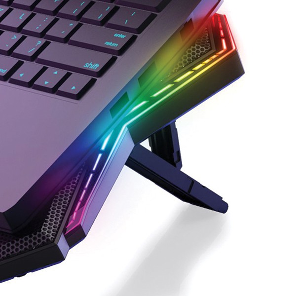 پایه خنک کننده لپ تاپ کول کلد مدل K40 RGB پایه خنک کننده لپ تاپ کول کلد مدل K40 RGB
