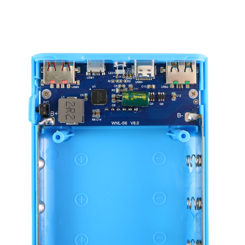 کیس پاوربانک KA4 فست شارژ QC با دو ورودی Micro - Type-C و دو خروجی USB