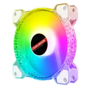 فن کیس LED کنترلی 12V سایز 12X12 مدل Diamond مارک COOLMOON