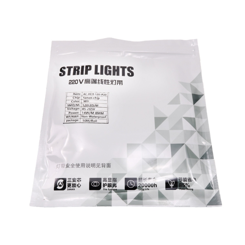 LED نواری سفید مهتابی 220 ولت 120Pcs 2835 بدون روکش رول 10متری