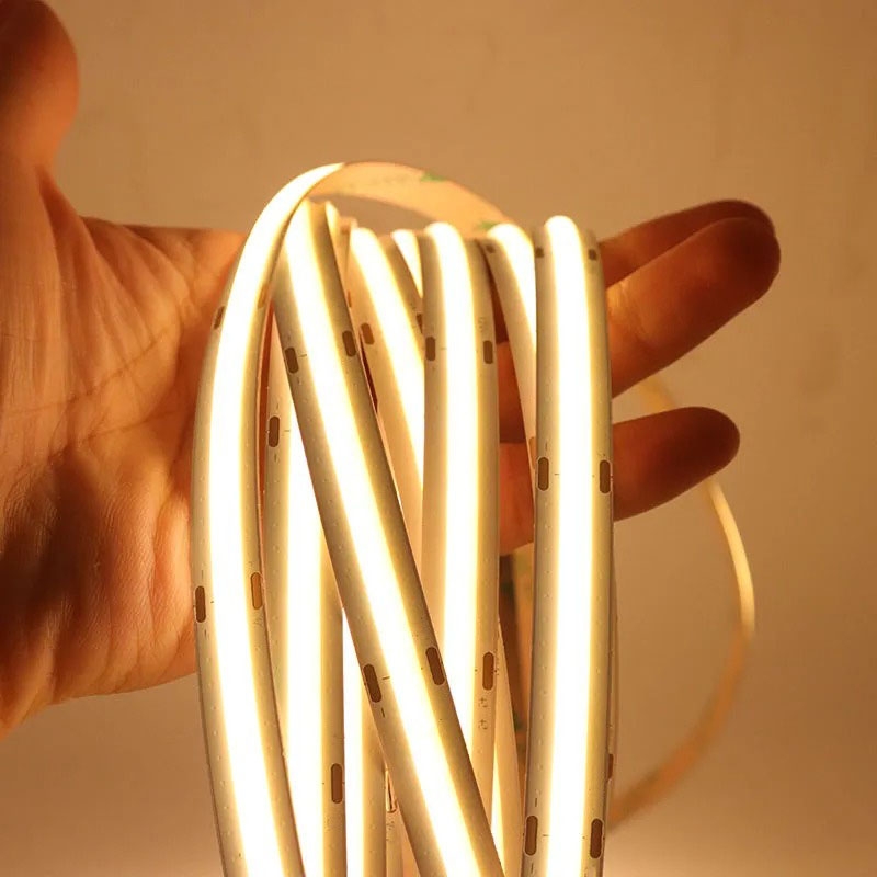 LED نواری سفید طبیعی 220 ولت COB رول 10متری