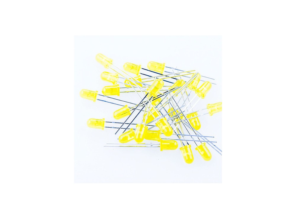 LED زرد مات 5mm مارک K-Bright بسته1000 تایی