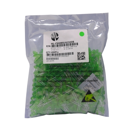 LED اوال سبز 5mm تابلو روانی مارک ML بسته1000 تایی LED اوال سبز 5mm تابلو روانی مارک ML بسته1000 تایی