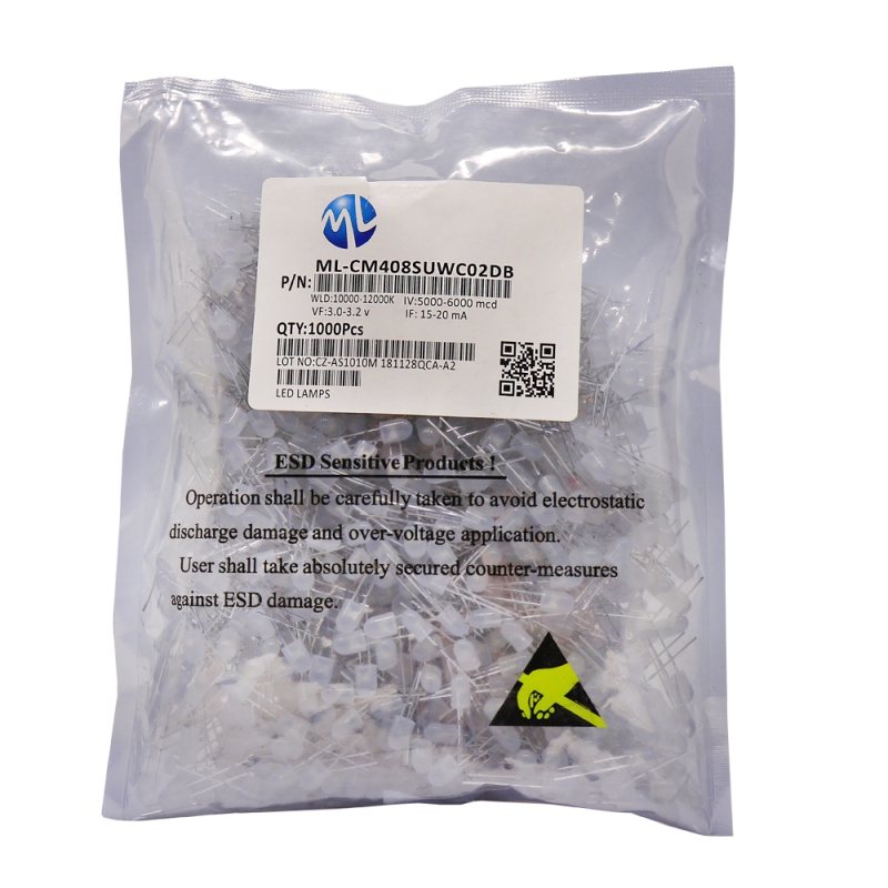 LED اوال سفید آفتابی 5mm تابلو روانی مارک ML بسته1000 تایی LED اوال سفید آفتابی 5mm تابلو روانی مارک ML بسته1000 تایی