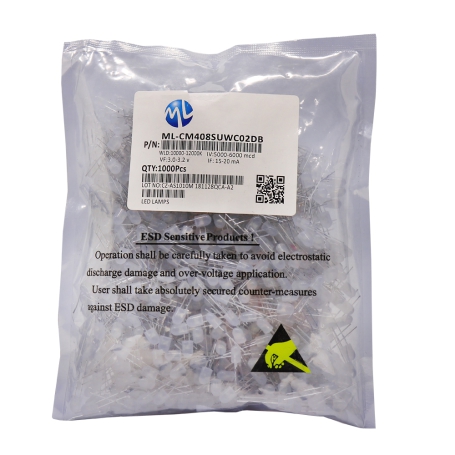 LED اوال سفید آفتابی 5mm تابلو روانی مارک ML بسته1000 تایی LED اوال سفید آفتابی 5mm تابلو روانی مارک ML بسته1000 تایی