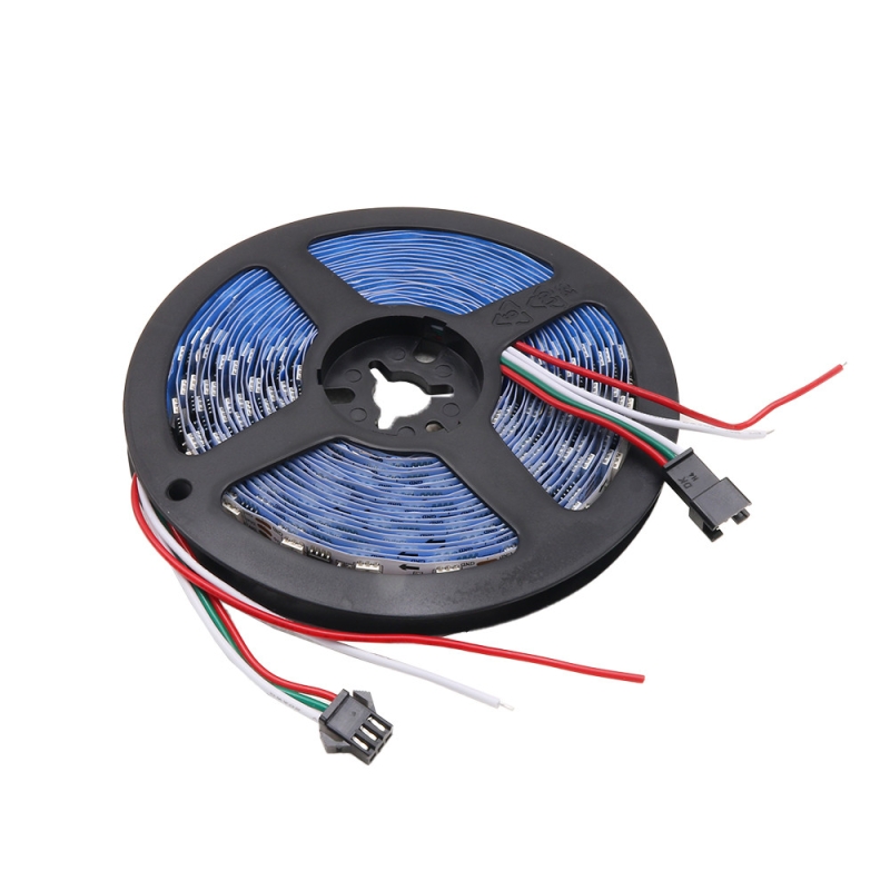 LED نواری ARGB WS2811 درایوردار 60Pcs بدون روکش IP20 رول 5متری