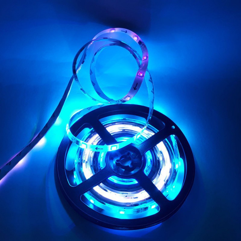 LED نواری ARGB WS2811 درایوردار 60Pcs بدون روکش IP20 رول 5متری