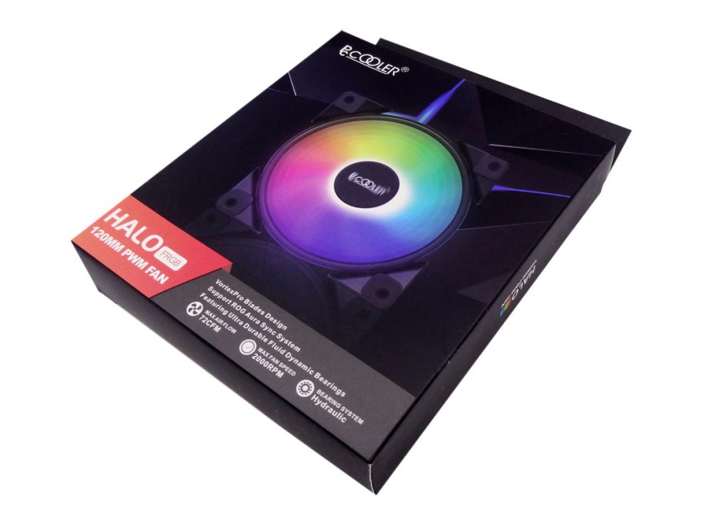فن کیس LED کنترلی PWM 12V سایز 12X12 مدل Halo مارک PCCOOLER فن کیس LED کنترلی PWM 12V سایز 12X12 مدل Halo مارک PCCOOLER