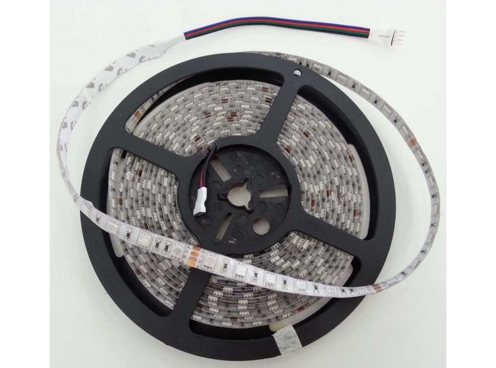 LED نواری RGB درشت 5050 60Pcs ضد آب رول 5متری