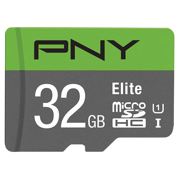 کارت حافظه microSDXC پی ان وای مدل P-SDU32GU185GW-GE ظرفیت 32 گیگابایت به همراه آداپتور