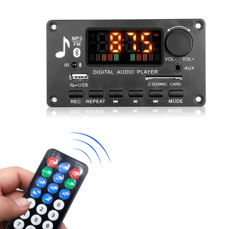 پخش کننده MP3 PLAYER پنلی بلوتوثی ولوم دار دارای آمپلی فایر 2X40W مدل KH-G022
