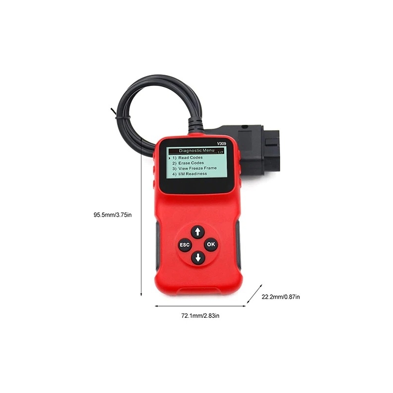 دستگاه دیاگ خودرو OBD II / OBD 2 مدل V309