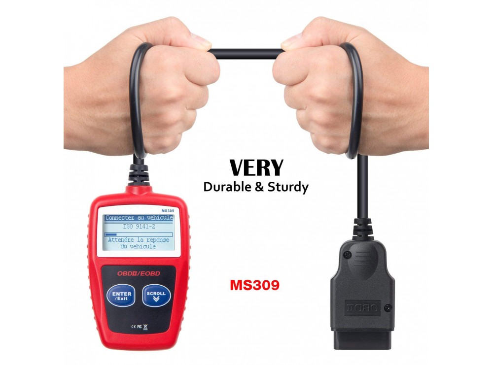 دستگاه دیاگ - عیب یاب حرفه ای خودرو OBD II / OBD2 مدل MS309