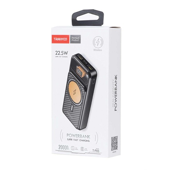 پاوربانک ترانیو مدل P05 ظرفیت 20000 میلی آمپر
