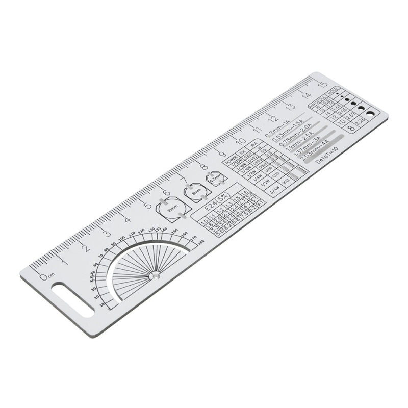 خط کش PCB پکیج های قطعات الکترونیک 15 سانتی متری