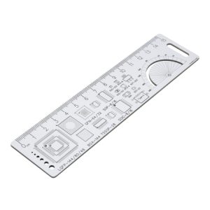 خط کش PCB پکیج های قطعات الکترونیک 15 سانتی متری