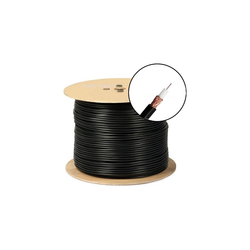 کابل کواکسیال RG174 مشکی حلقه 500 متری کابل کواکسیال RG174 مشکی حلقه 500 متری