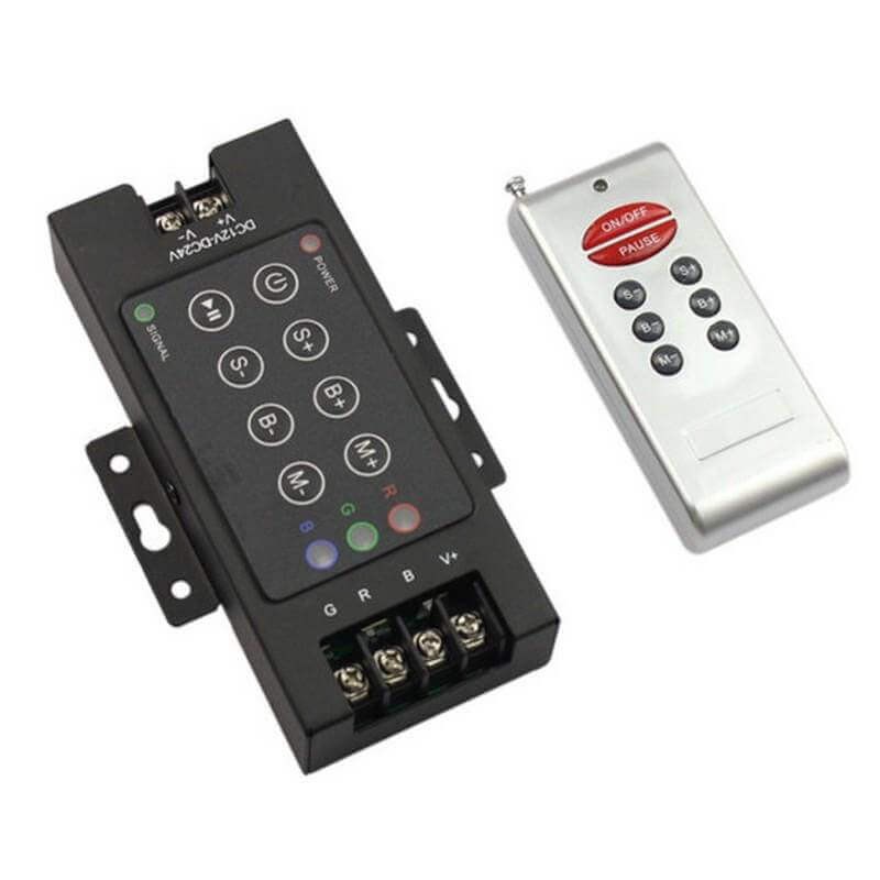 درایور و کنترلر RGB تک خروجی - کنترل از راه دور RFT-30A درایور و کنترلر RGB تک خروجی - کنترل از راه دور RFT-30A