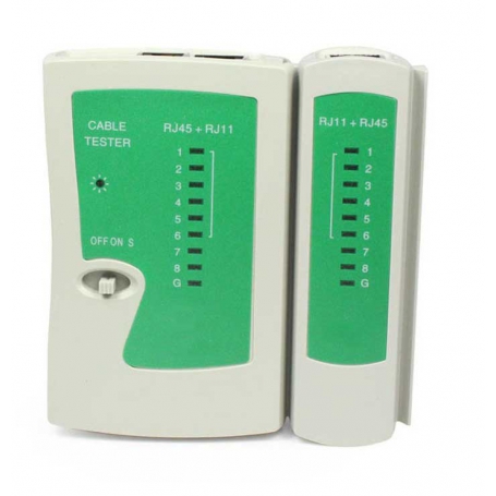 تستر شبکه و کابل RJ11/RJ45 tester تستر شبکه و کابل RJ11/RJ45 tester