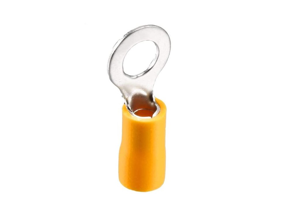 سرسیم گرد روکش دار زرد مدل RV5.5-5 بسته100 تایی