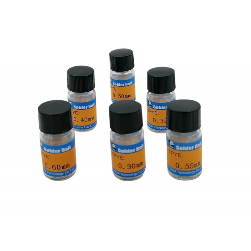 ساچمه قلع Solder Ball سایز 0.55 میلیمتر مارک Mechanic