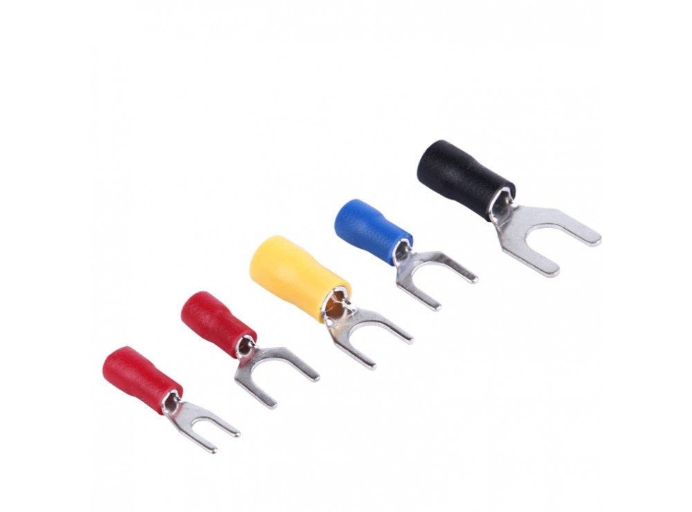 سرسیم دوشاخ روکش دار زرد مدل SV5.5-5 بسته100 تایی سرسیم دوشاخ روکش دار زرد مدل SV5.5-5 بسته100 تایی