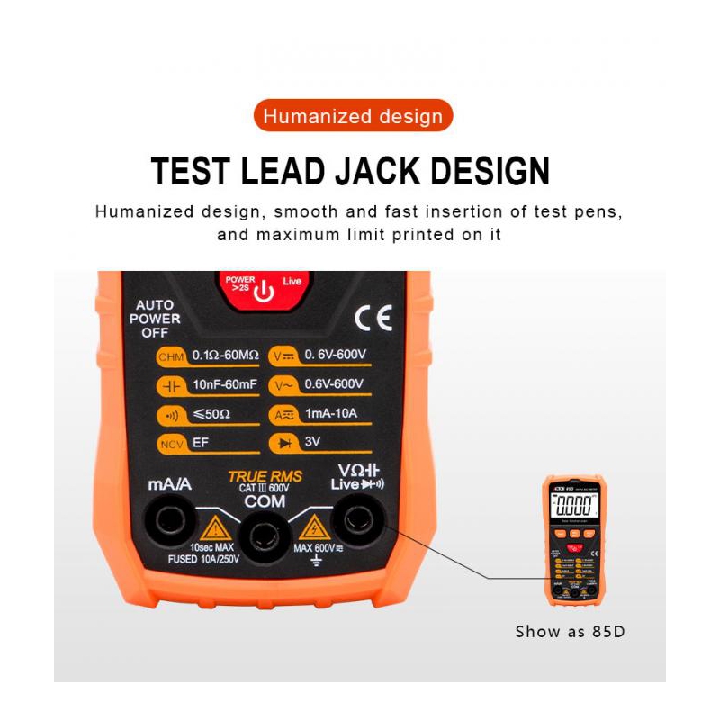 مولتی متر اتورنج دیجیتال VICTOR مدل 85D